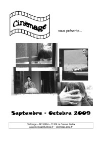 Programmation Hebdomadaire Septembre - Octobre 2009