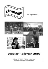 Programmation Hebdomadaire Janvier - Février 2010