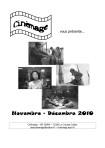 Programmation Hebdomadaire Novembre - Décembre 2010